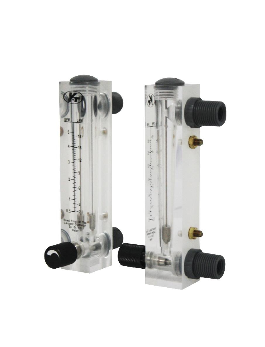 Lưu lượng kế LZM-25T lắp trên bảng điều khiển - có van điều tiết